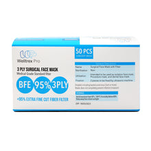 Load image into Gallery viewer, Welltrex Pro 3Ply Disposable 50pcs (Adult Size)