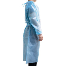 Load image into Gallery viewer, Single Use Disposable Isolation Gown (Blue)