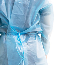 Load image into Gallery viewer, Single Use Disposable Isolation Gown (Blue)